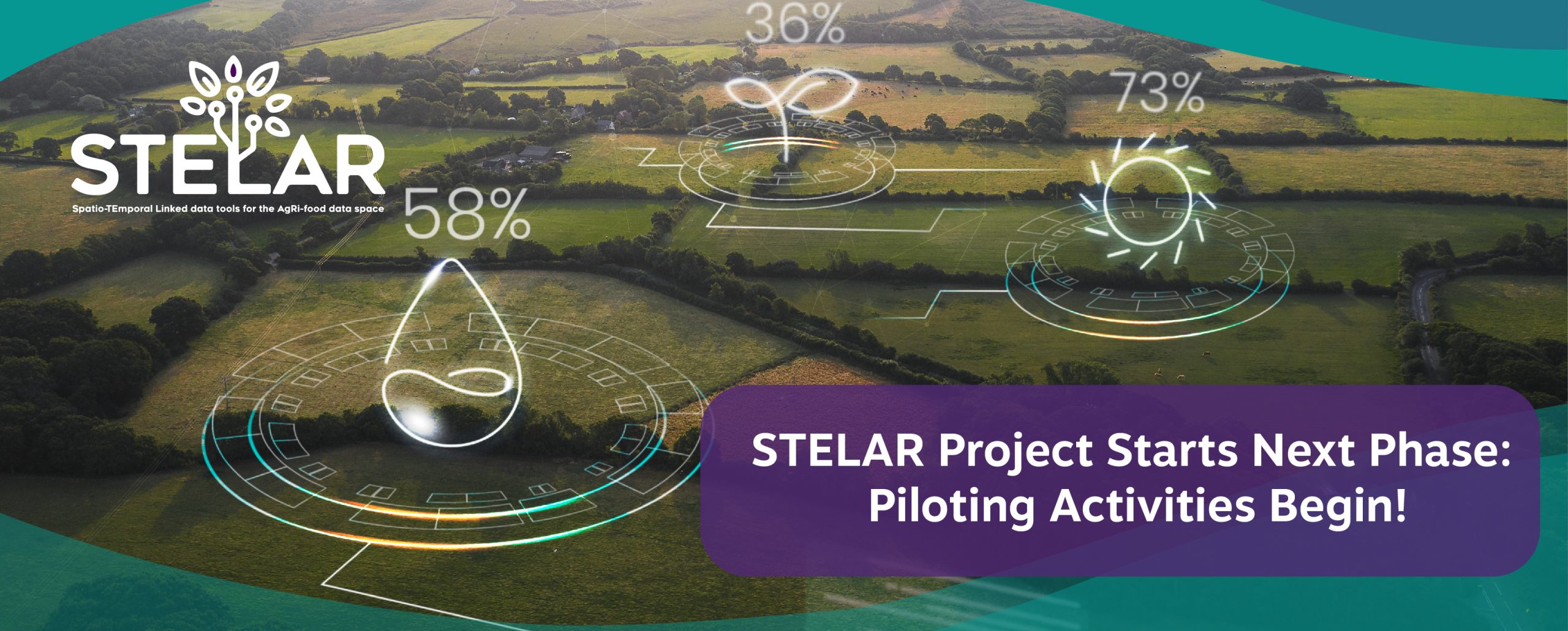 Field showing smart agriculture representing STELAR Press Release
