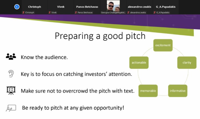 Second in-text visual that represents screenshoot from webinar about funding opportunities.